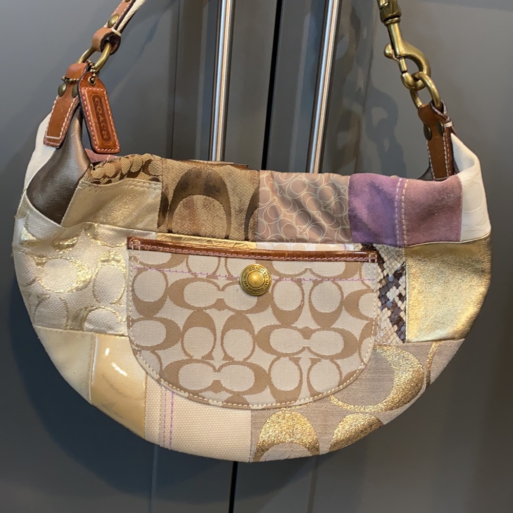 Coach patchwork pattern purse - Picture 2 of 10
